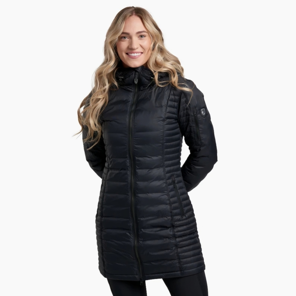 KUHL Women's Spyfire Parka w/ Hoodie Sz Small Blackout